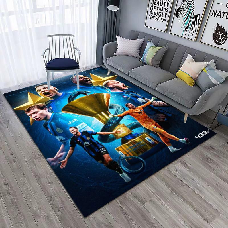 Famous F.C. Internazionale Milano football player Lautaro Martínez carpet is suitable for living room and bedroom office decorative carpet L5