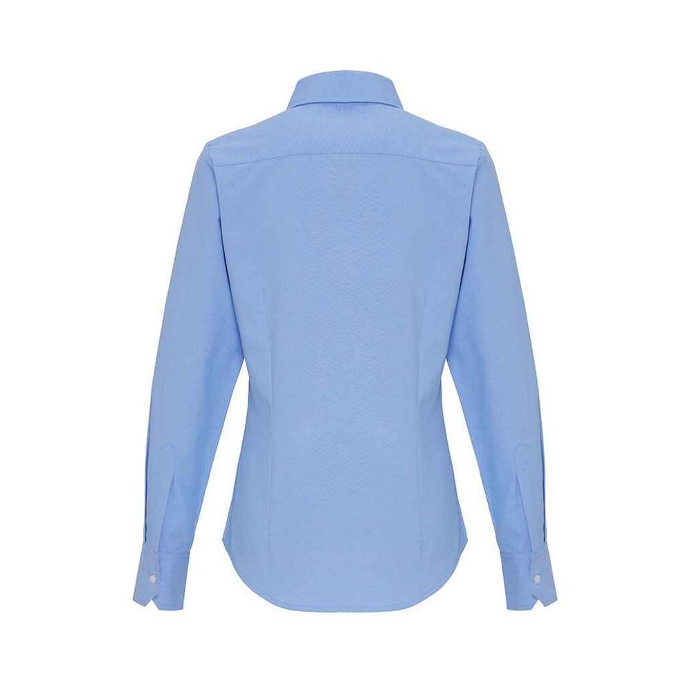 Premier Womens/Ladies Striped Oxford Long-Sleeved Formal Shirt