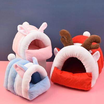 Weihnachten Haustier Nest Plüsch Warme Hamster Haus Kleine Tier Nest Meerschweinchen Eichhörnchen Mäuse Ratte Schlafen Bett Nette Warme Nest