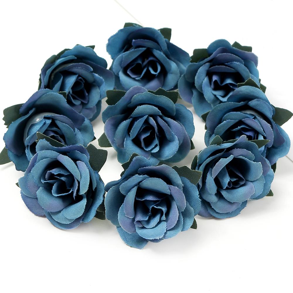 10/20Pcs 3.5cm Mini Rose Artificial Flowers Heads for Home Decor Garden Wedding Decoration Fake Flowers DIY Craft Accessories