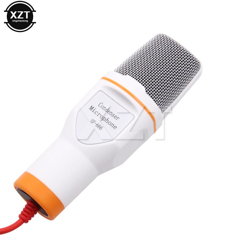 Microphone With Mic Stand Professional 3.5mm Condenser HiFi Microphone For PC Laptop Computer Karaoke Microphone
