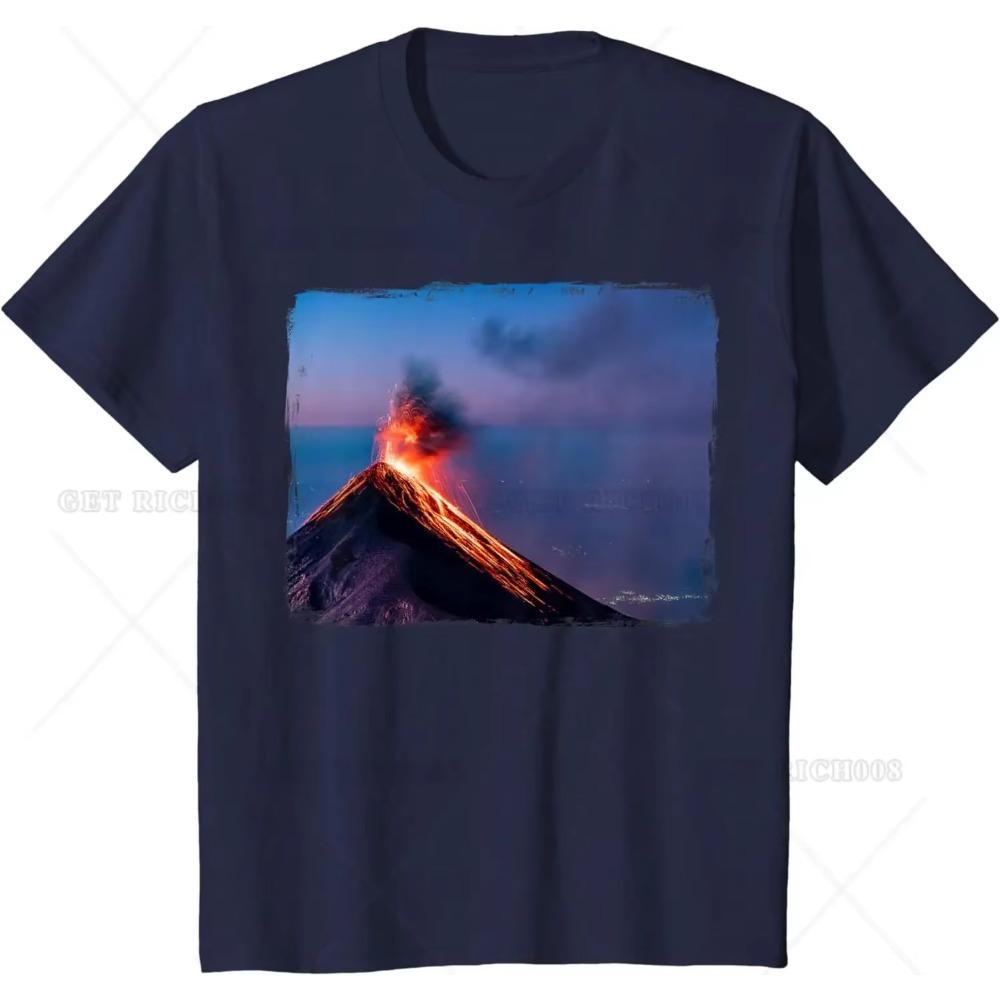 Volcano Lover Magma Geography Geology Cool T-Shirt Men Women Graphic T Shirts Outdoor Hiking Travel Short Tee