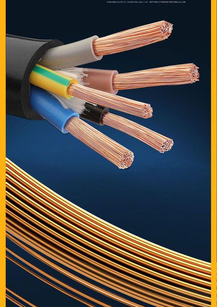 42.5 National Standard Sheathed Cable Wire, 3-Phase / 2-Phase, 234-Core, 1.510 Sqm, Flame Retardant, Construction Power Cord, 6.