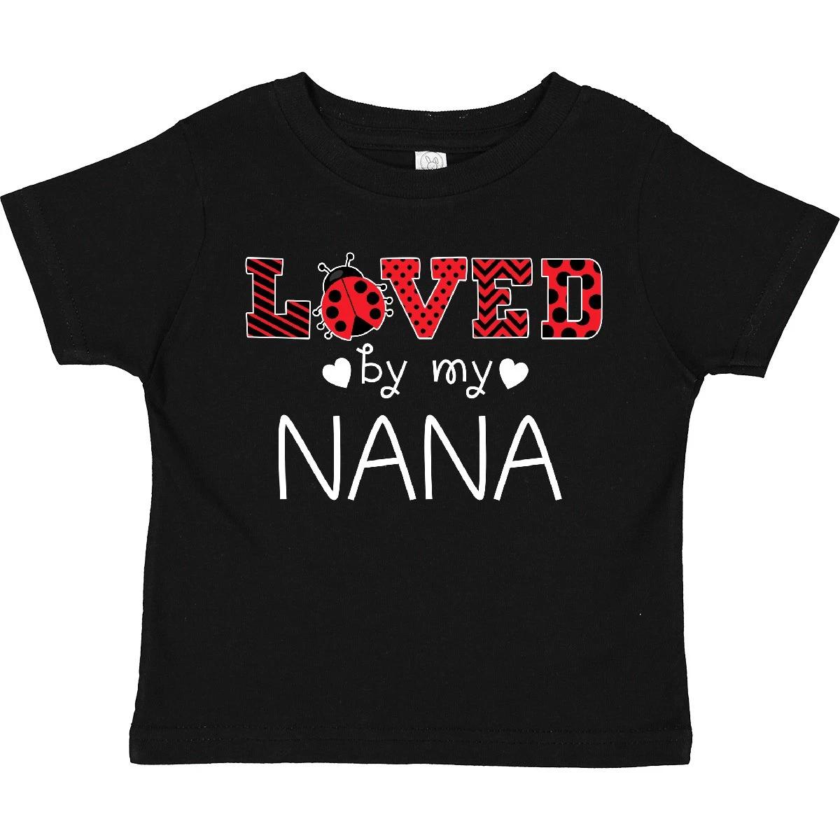 Inktastic Loved By My Nana- Cute Ladybug Toddler T-Shirt Animals Spots Red Black 100