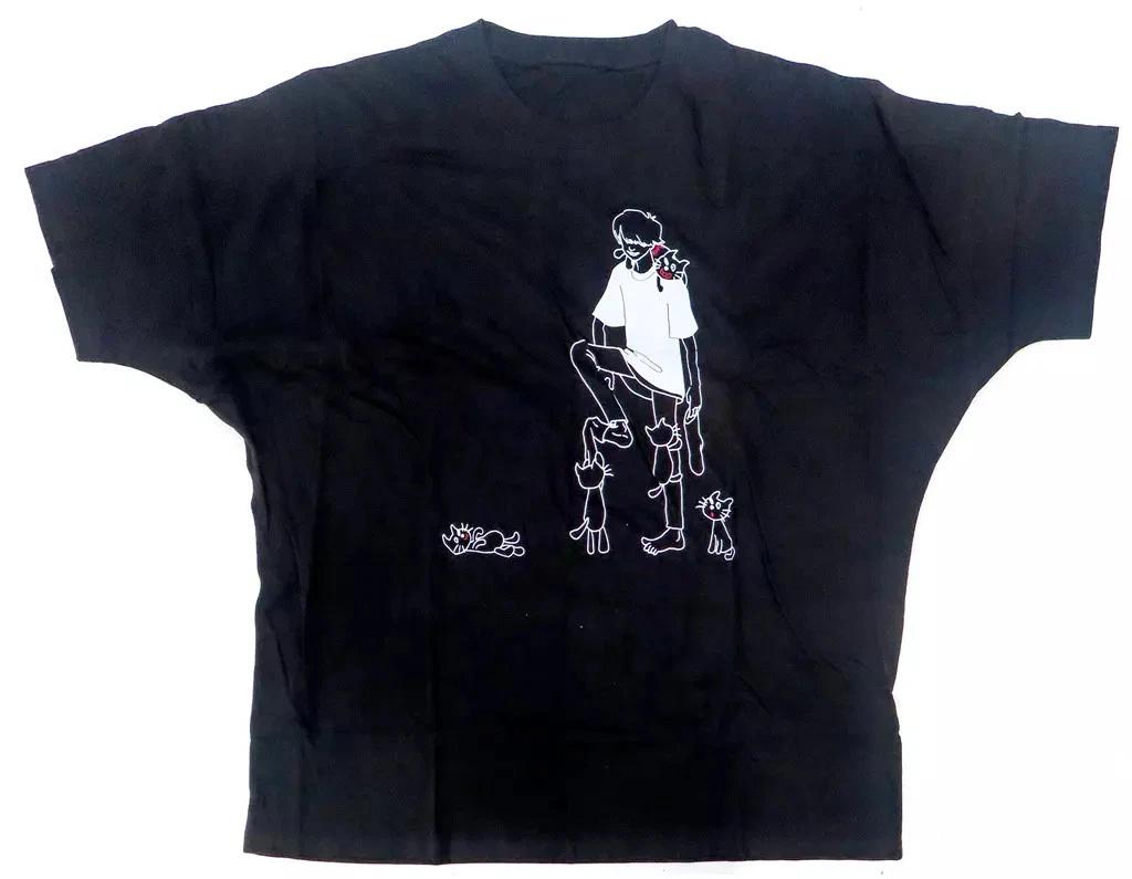 

LEVEL3 Game Kiyo Cat Black T T-Shirt Men Official Merchandise Free Size S