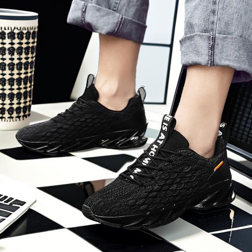 Men's shoes 2025 spring and summer mesh popular men's trendy shoes casual sports shoes running blade men's shoes