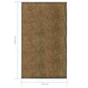 Washable Doormat Brown 90 X 150 Cm