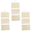 3Pcs Blank Wooden DIY Plaques Unfinished Hanging Boards for Art Craft Painting Decoration Interior Door Wall Bar Hotel