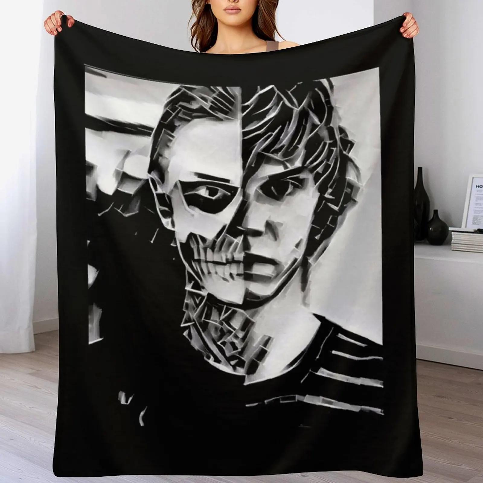 

Tate Langdon Skull Designer Throw Blanket Warm Napping Blanket for Office Couch Bed 102x76cm(40x30in)