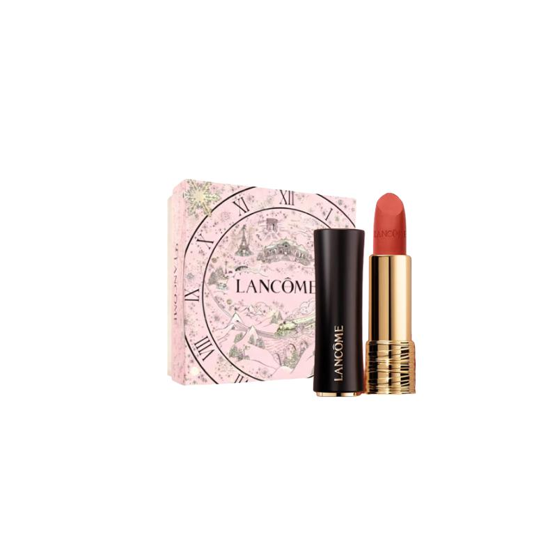 LANCÔME Lipstick Jing Pure Velvet Matte 2025 Christmas Series Black Gold Tube Small Waist Matte Moisturizing Color #277 Throbbing Naked No Gift Box