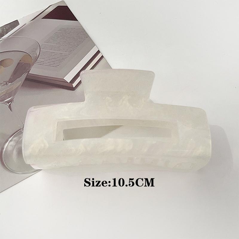 Gradient Color Gripper Korean Edition Large Acrylic Hair Grip Women'S Minimally Designed Back Hair Clip Shark Clip