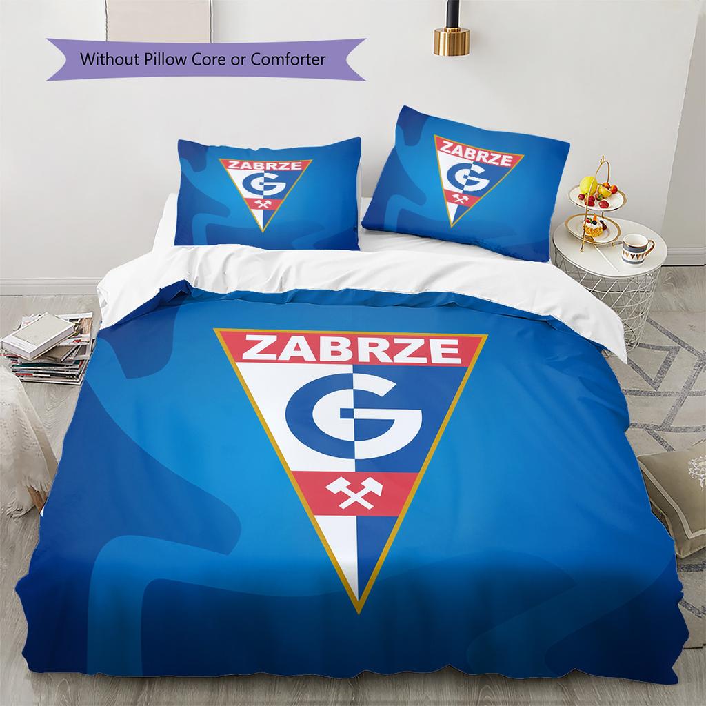Górnik Zabrze Set Copripiumino con Fantasia Decorazione per la Casa Regalo (1 * copripiumino + 2 * federe senza imbottitura)