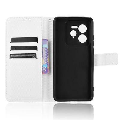 For Realme GT 7 Pro 5G Case PU Leather Diamond Texture Wallet Phone Cover