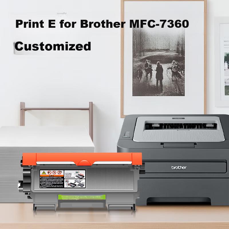 Liansheng Compatible with Brother 7360 Toner Cartridge, MFC-7360 Printer Cartridge, Brother Ink Cartridge, Drum Unit, High-Capacity Toner Cartridge