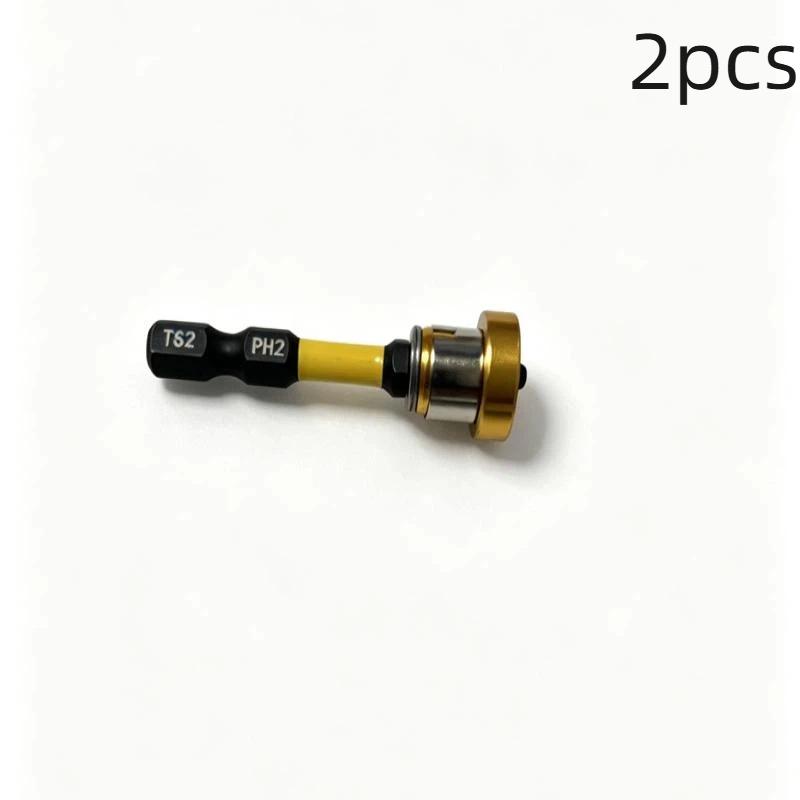 1/2/3 ks Magnetický polohovací šroubovák s držákem bitů Ph2, šestihranný dřík 1/4", lokátor pro sádrokartonové šrouby, hlavy šroubováků