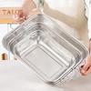 Drain Basket Pasta Strainer with Handle Large Capacity Rust-Resistant Dishwasher Safe Rice Noodle Filter Kitchen Colander