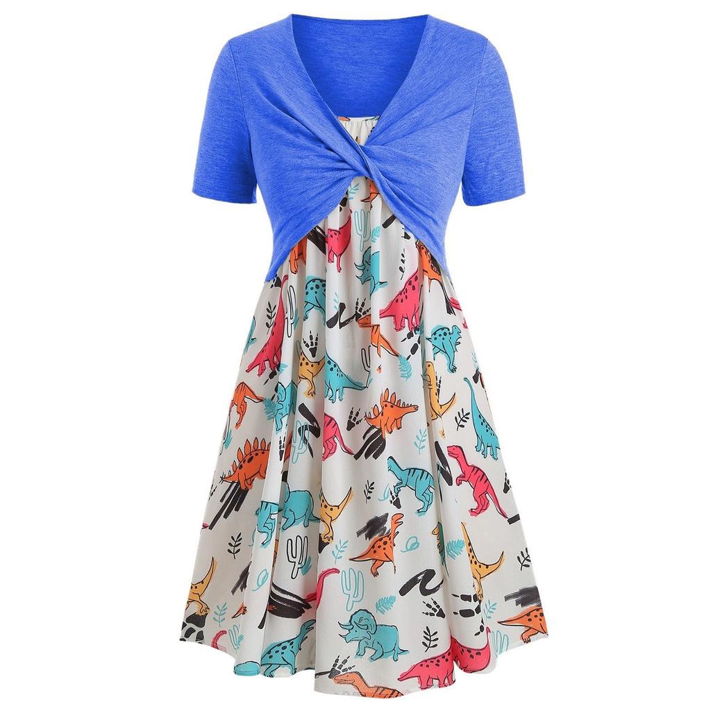 Buy TAM Fashion Womens V-Neck Flower 