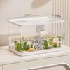 Pet  Transparent Mini Fish Tank Aquarium Drop Resistant Hydroponic With Lid Ecological Desktop Home Lazy Tank Turtle Tank