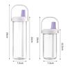 New Plastic Water Bottle With Straw Lid Portable Large Capacity Bubble Milk Tea Cups for Children Students Leak Proof Coffee Cup