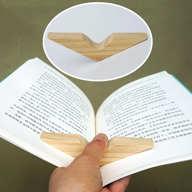 Praktyczny uchwyt na stronę książki Rozrzutnik stron Kciuk Zakładka Drewniana książka Akcesoria do czytania dla nauczycieli Obecni uczniowie