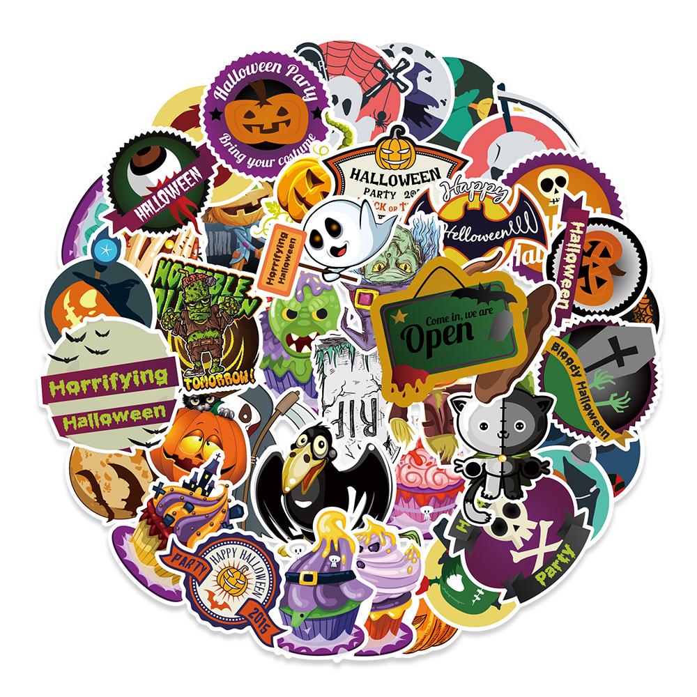 Halloween Graffiti Stickers - 100 Sheets for Water Bottles, Laptops, and Cars