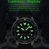 Men's Quartz Watch Calendar Luminous Sports Rubber Strap Waterproof Casual Cool Wristwatch Male Clock Reloj Hombre