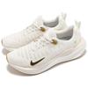 Nike ReactX Infinity Run 4 Branco Borracha Metálico Dourado Feminino DR2670-013