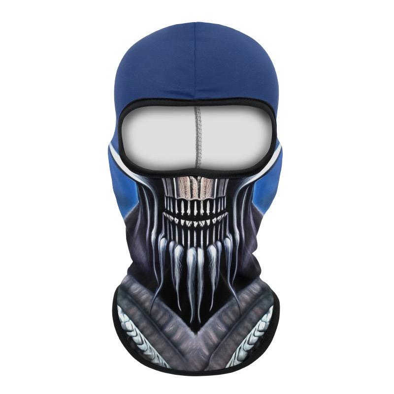 Balaclava Helmet, Animal Skull Pattern Sun UV Protection Face Mask, Lightweight Breathable Neck Gaiter for Motorcycle Cycling