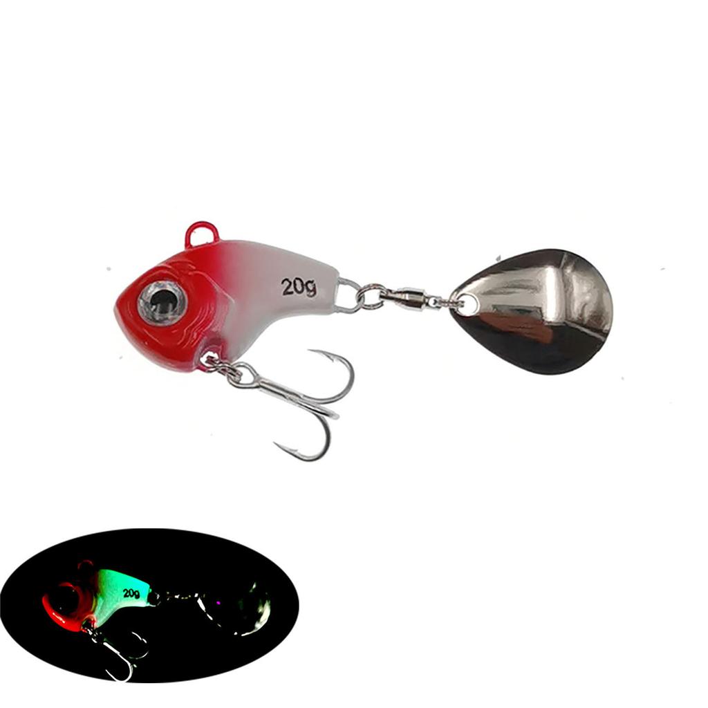 Metal Vib Fishing Lures With Spinner Blade Super Long Casting Fake Baits For Freshwater Saltwater