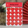 Five-Star Red Flag Face and Decoration Stickers - Small Adhesive National Flags for Events and Atmosphere