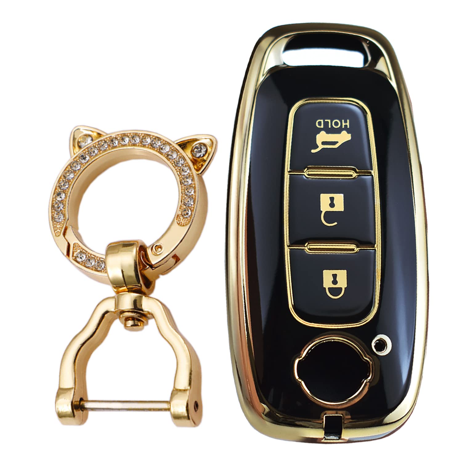 [KUNIO] Nissan Exclusive Keychain Key Case Genuine TPU New NISSAN чёрный