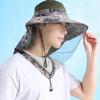 Bug Proof Sun Hat With Face Net UV Protection Fishing & Beekeeping Gear Full Coverage Breathable Mesh Summer Outdoor Hat