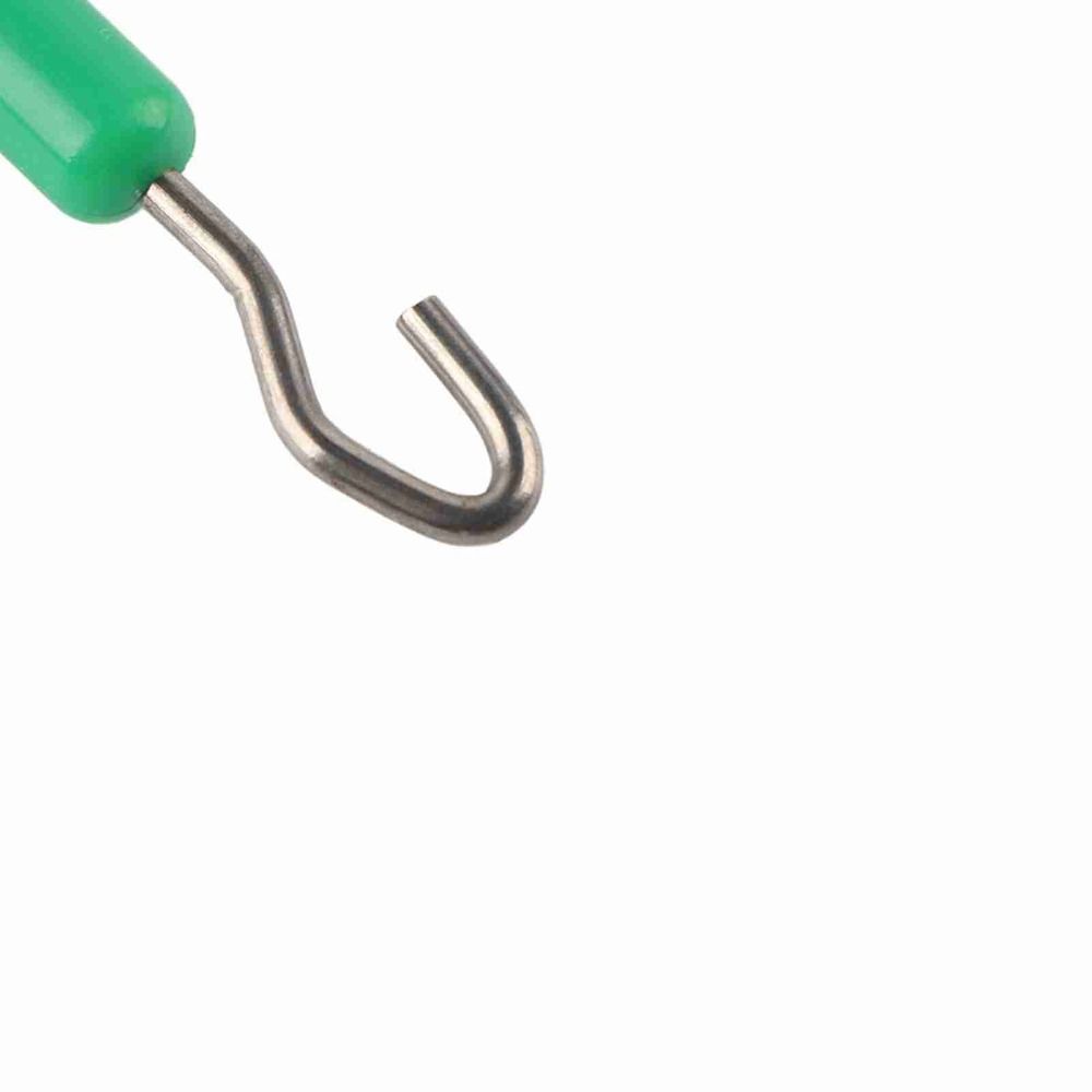 10 Pcs ABS Fishing Baiting Rig Tool Stainless Steel T Shape Handle Hook Fishing Baiting Rig Tool Rig Puller Knot Tools