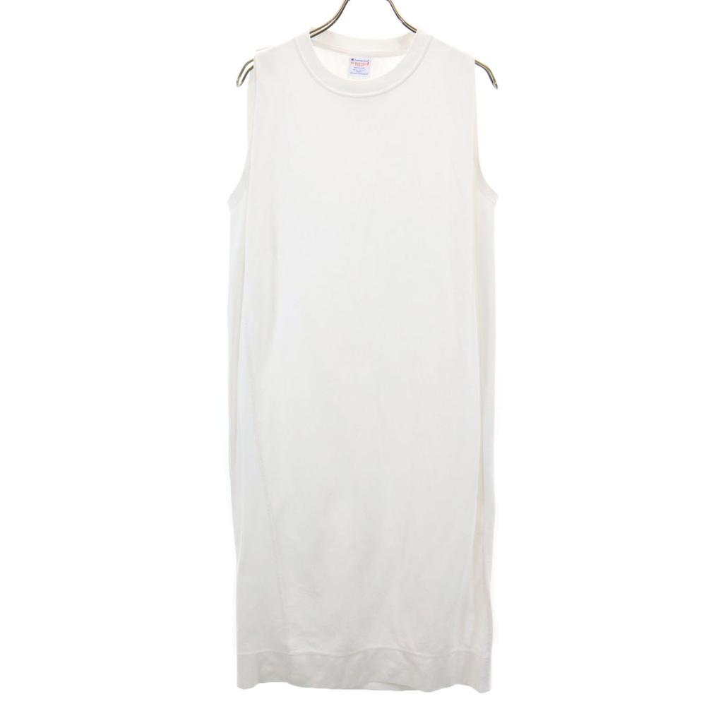 ROSE BUD Champion Collaboration No Sleeve Reverse Weave One Piece M White Women Used