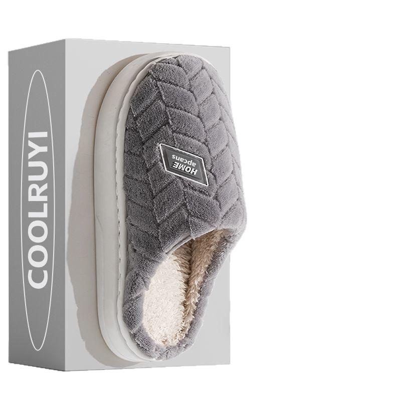 Middle-aged people's non-slip thick-soled cotton slippers 2025 household winter indoor home warmth lock temperature can be super comfortable