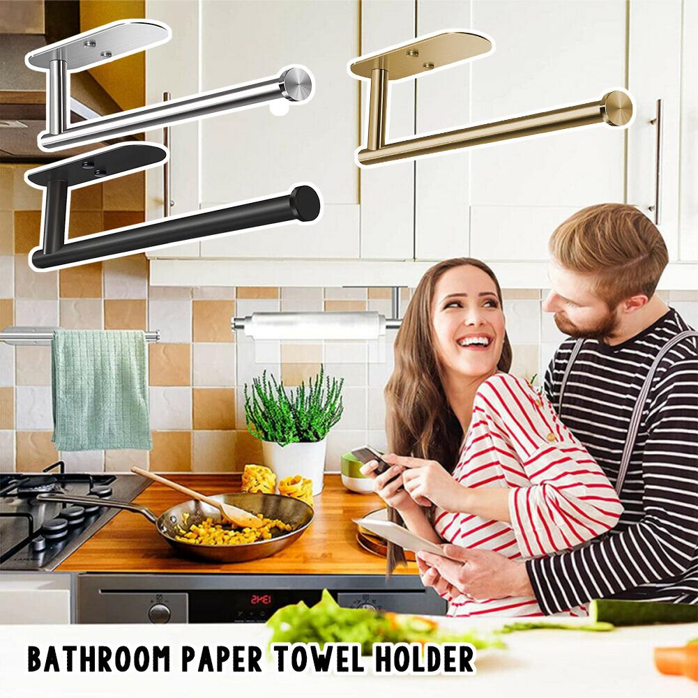 

Ванная комната Бумажный держатель для полотенец для туалетной бумаги Держатель для бумажных стен 1шт Полотенце для хранения Кухня Z9S6