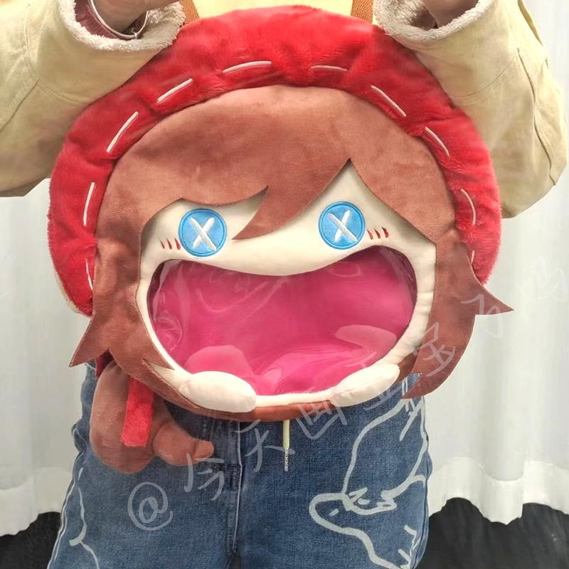 Identity V Painter Ithaqua Little Girl Cheshire Cat Cosplay Transparent Zipper Backpack