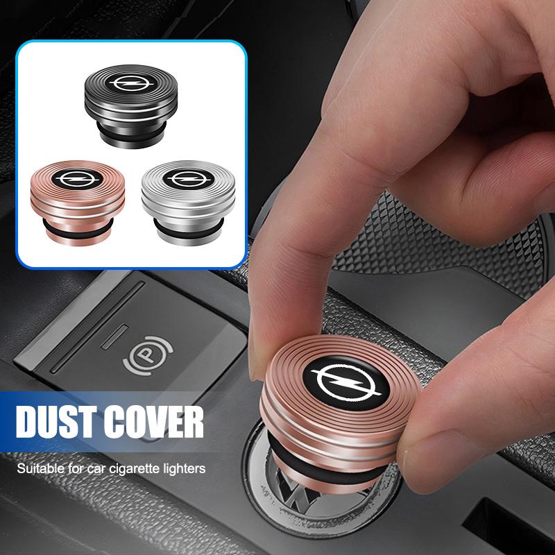 Alloy Car Cigarette Lighter Anti-Dust Cover Protector Cap For Opel Astra H J G K Insignia Corsa C D Vectra C B Meriva Accessory