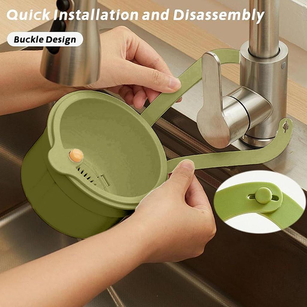 Kitchen Sink Filter Strainer Multifunctional Drain Basket Fruit Vegetable Drainer Rack Water Filter Kitchen Organizer Basket