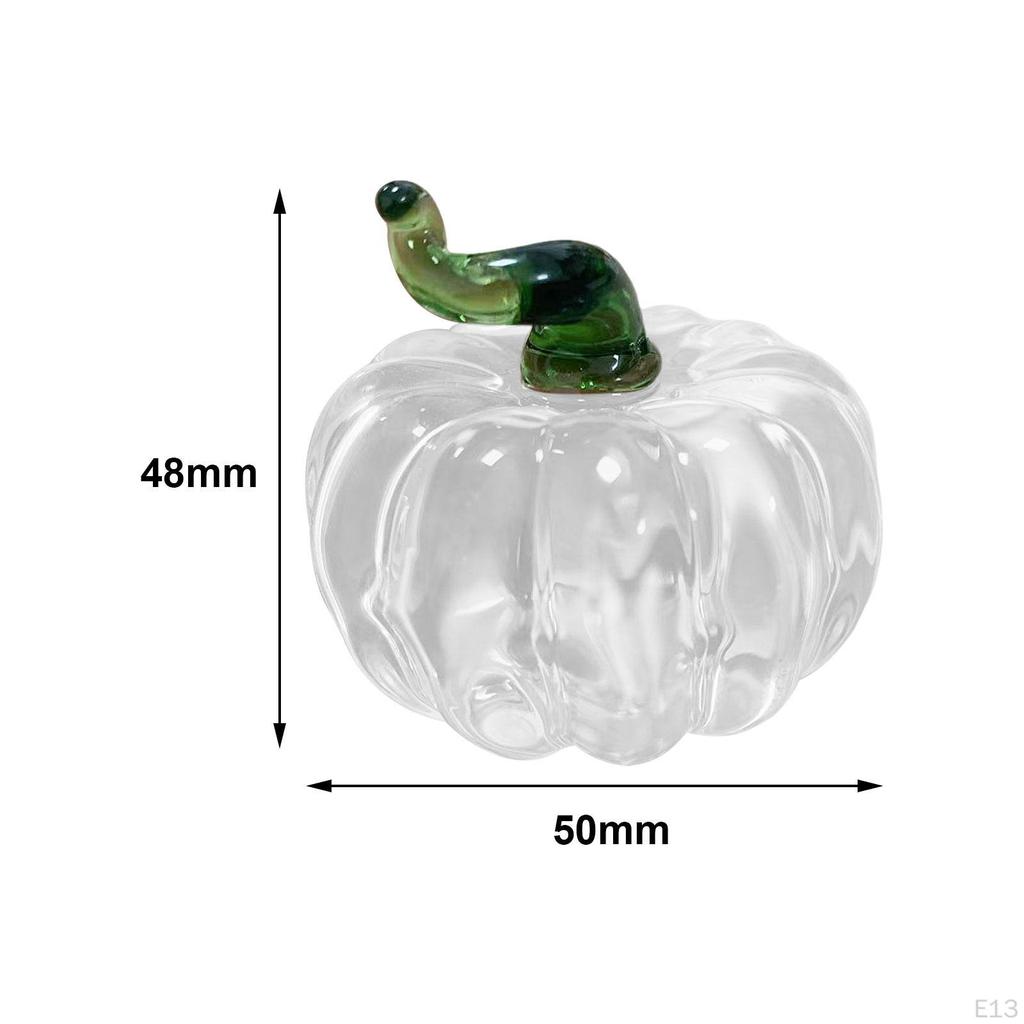 Glass Fruit Figurine Crystal Statue Paperweight Crafts Arts Cute Fruits Miniature Sculpture for