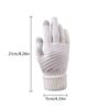 Winter Glove Women Warm Winter Touch Screen Gloves Stretch Classical Knit Mittens Wool Full Finger Outdoor Cycling Driving Glove