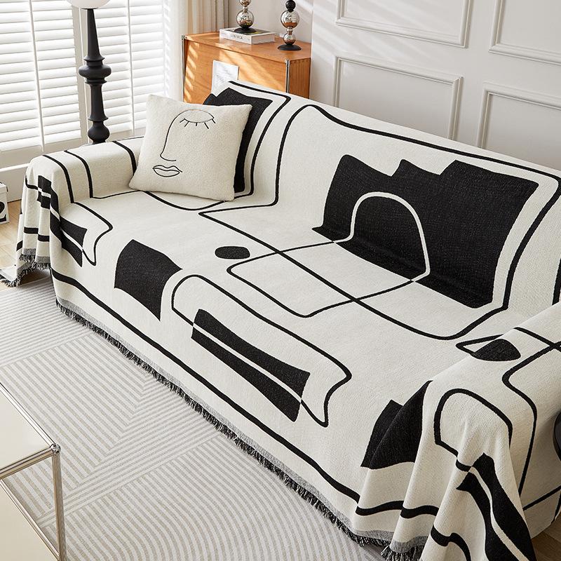 

Высококачественное модное полотенце из синели для дивана, универсальное полотенце на четыре сезона, нескользящее простое универсальное полотенце на спинку 180*130cm