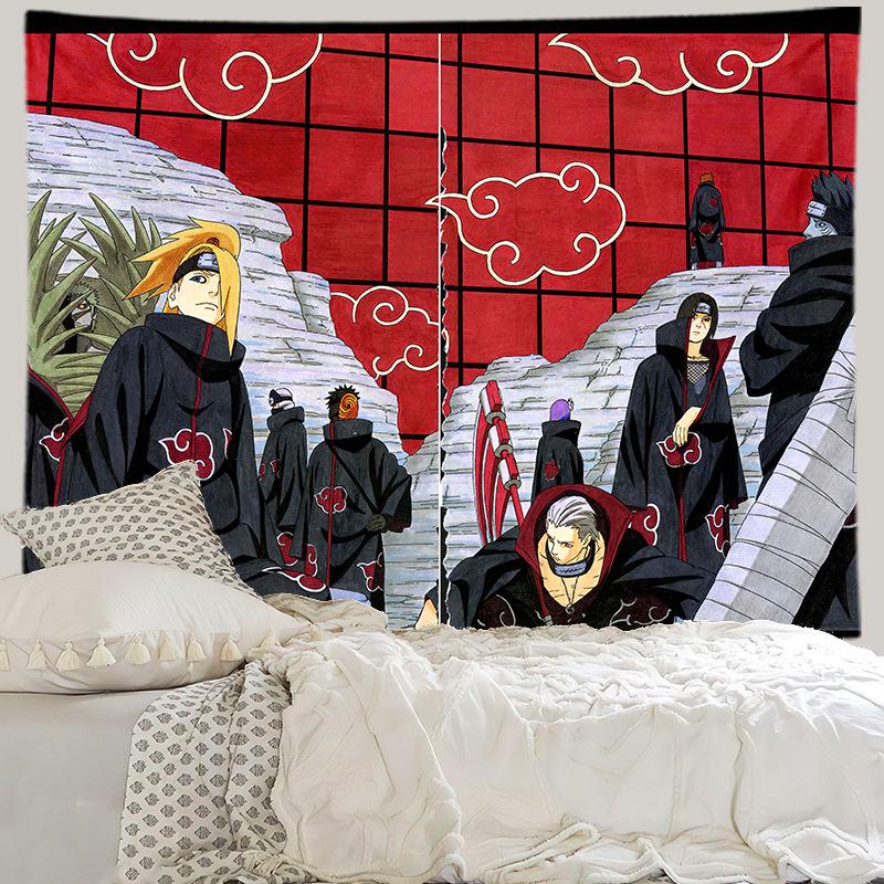 Anime Background Cloth Bedroom Decoration Cloth Living Room Hanging Cloth Printed Wall Cloth Hanging Blanket