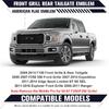9 Inch Front Grill Rear Tailgate Emblem Fit For Ford 04-14 F150, 11-14 Edge, 11-16 Explorer, 06-11 Ranger, 07-14 Expedition (Pack Of 2)