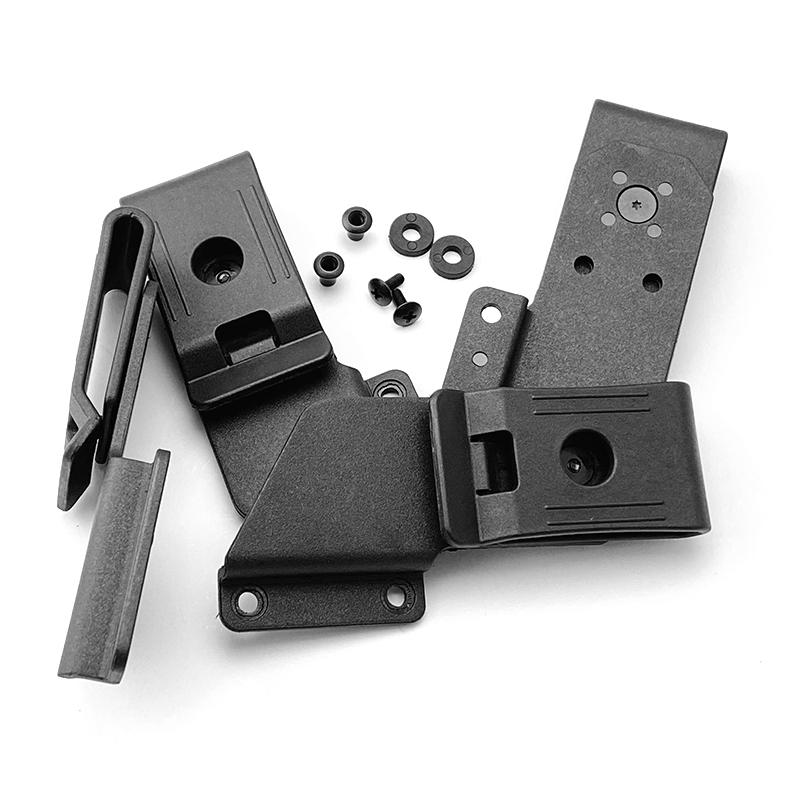 1piece Rotatable KYDEX Sheath Waist Clip Scabbard Clip Sheath Accessories Outdoors Carry KYDEX Sheath Tool with Two Set Screws