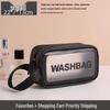 Waterproof Portable Makeup Organizer - Large Capacity PU Clear Toiletry Travel Bag