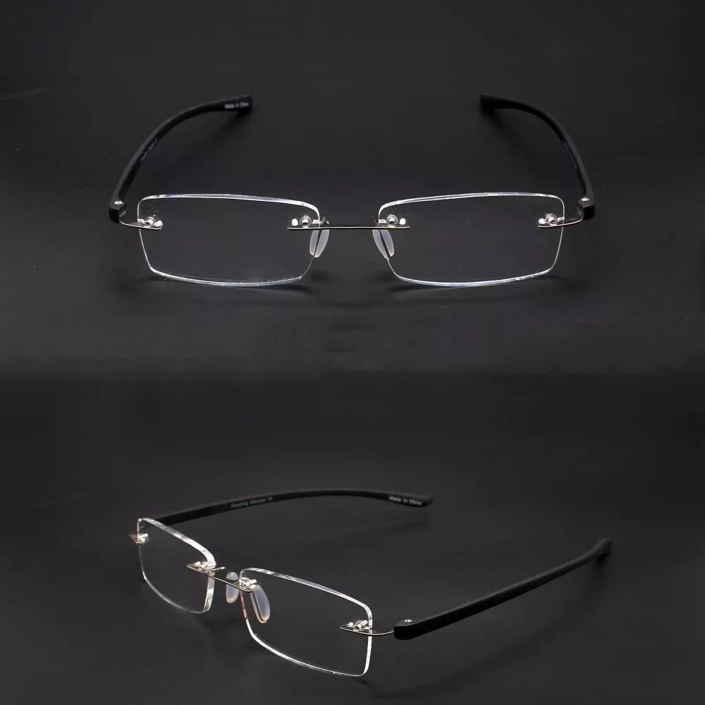Presbyopia Eyeglasses Rimless Hyperopia Eyewear Computer Eyeglasses Anti Blue Light Reading Glasses