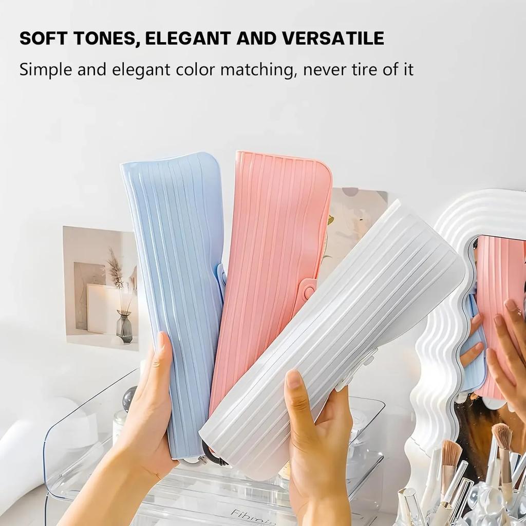 Travel Silicone Curling Iron Storage Bag, Straightener Heat Insulation Anti-Scalding Pad, Portable Electric Curling Iron Cover