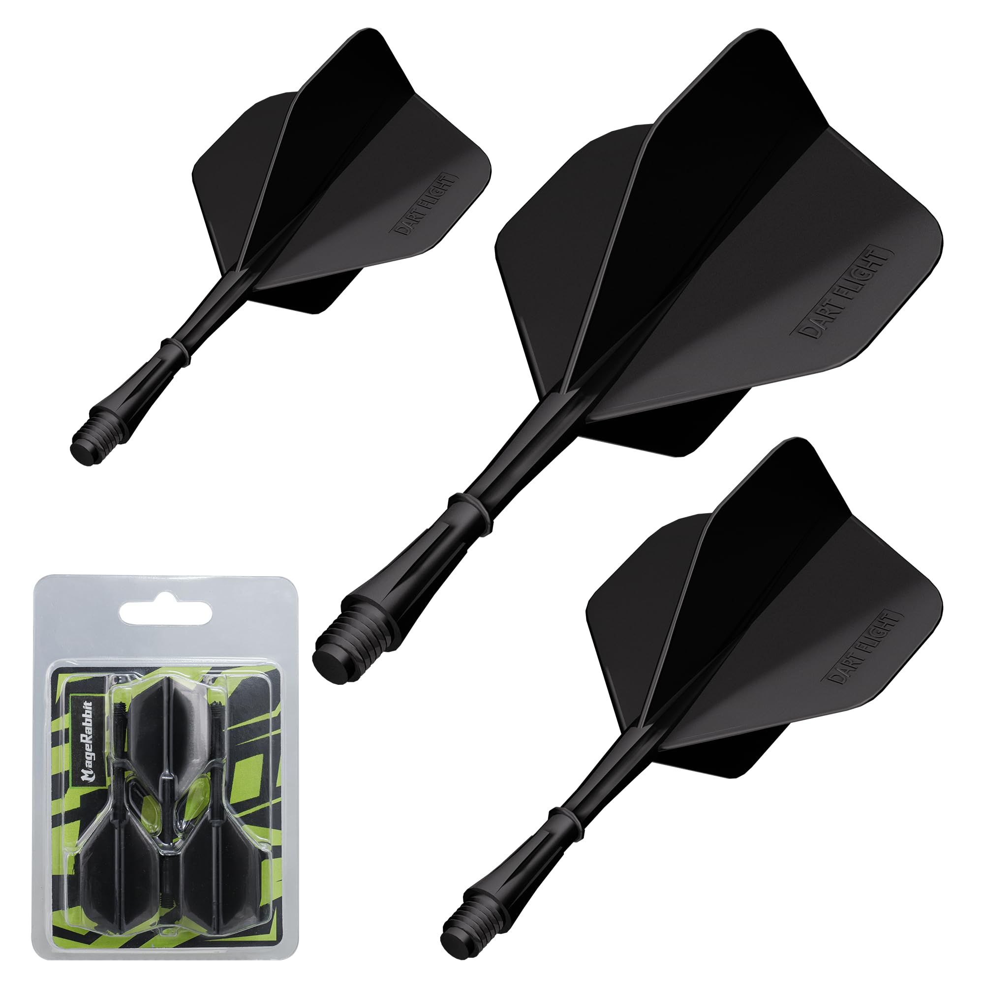 

MageRabbit Dart Molding Dart Dart Professional Dart 3 3 Colors Set, Flight, Stem, Accessories, Pieces, (Black) чёрный