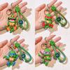 2024 Ninja Turtles Silicone Keychain Cute Cartoon Figure Creative Key Ring Accessory